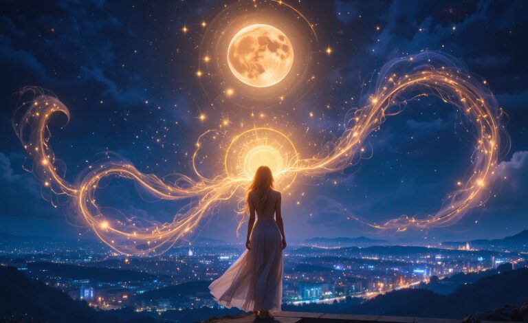 Moonlit spiritual awakening